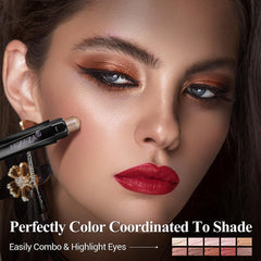 Luxaza Pro neutral shimmer and matte palette covers day-to-night styles with ease.