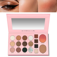 LUXAZA PRO paleta 5 en 1 frente con espejo para retoques rápidos.