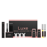 Luxe Cosmetics Pro Eyebrow Lamination Kit packaging shows premium brows setup for home use