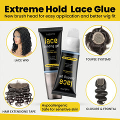 Invisible, skin-friendly formula keeps lace fronts natural.