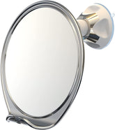 Luxo shower mirror with razor holder for a quick, fog-free shave.