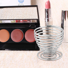 Luxspire travel-friendly sponge holder in silver keeps essentials tidy on the go.