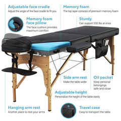 Luxton Home hardwood frame with steel cables reinforces stability during sessions