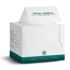 LUXU toallas faciales 50 piezas, empaque práctico para uso diario
