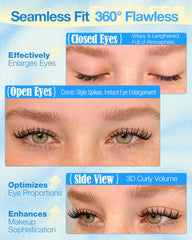 Lvmixwig self-adhesive lash clusters, 12mm, boosts subtle volume for daytime looks.