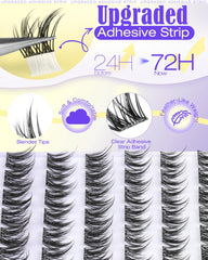 Lvmixwig waterproof adhesive strip keeps lashes secure during activities.