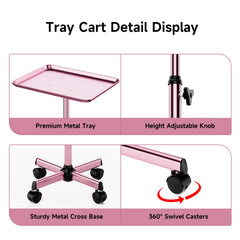 LWADALN metal rolling trolley durable for daily professional use