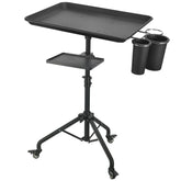 LWADALN Salon Tray Cart on Wheels with sturdy frame for daily salon tasks.