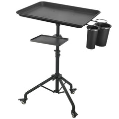 LWADALN Salon Tray Cart on Wheels with sturdy frame for daily salon tasks.