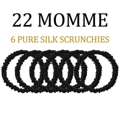Lwoeo silk hair ties styled in a ponytail for everyday gentle wear.