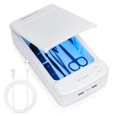 LXIANGN nail tool sterilizer blue light front view, ready for on-the-go sanitizing.