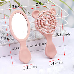 Lyaiwever mini massage brush easing scalp comfort during routines.