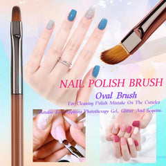 Lykjdnz nail art liner brush 11mm for delicate strokes with steady control