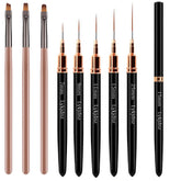 Lykjdnz nail art liner brush 7mm for precise lines and smooth application