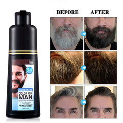 Lymznus 5-minute application for a refreshed, natural beard color.