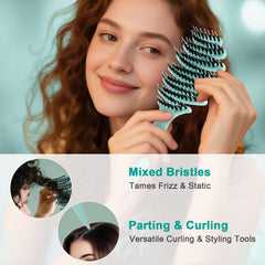 Lynnieëlle brush close-up shows vented holes for faster drying.