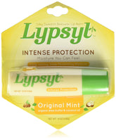 Lypsyl Intense Protection Original Mint lip balm in a compact tub for lasting moisture.