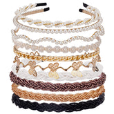 Diadema LYroo con perlas y cuentas para un look elegante diario.