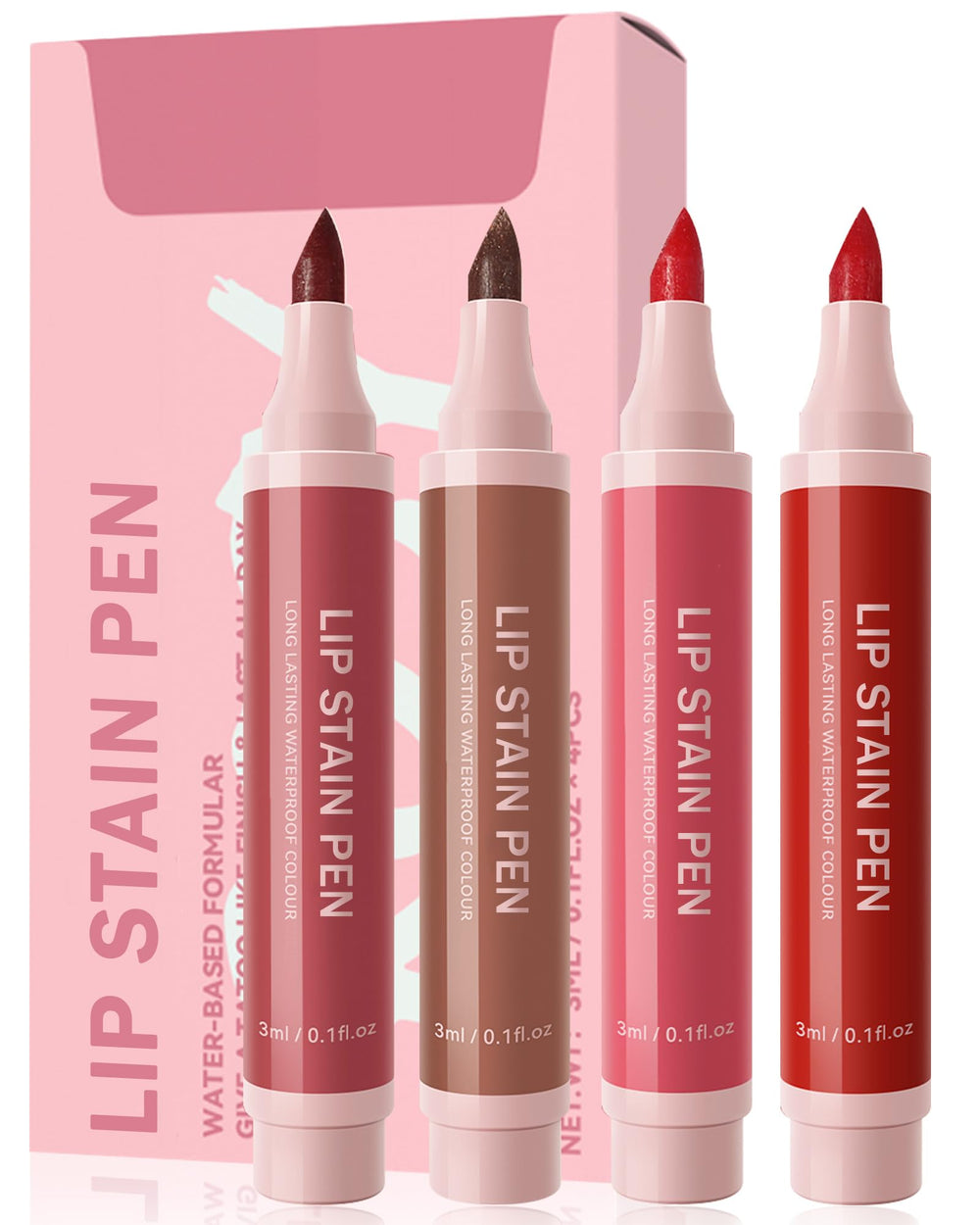 lysdefeu set tinta labios 4 piezas con acabado mate duradero