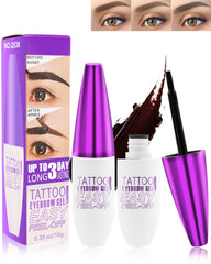 Lysdefeu Tinte Gel Peel-Off para cejas en tono oscuro, fijación duradera.