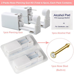 Lyuxzad Nose Piercing Gun Kit built-in stud view for quick placements.