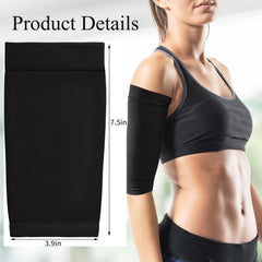 Lyuxzad forearm sleeve with non-slip grip in black stays in place during daily activities.