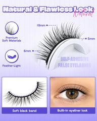 LZM 7-10mm natural look lashes for daily wear