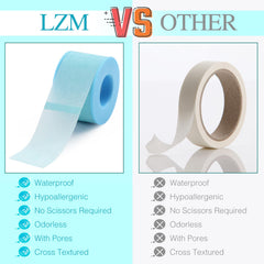 LZM latex-free lash tape suitable for sensitive skin and comfort