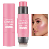 LZYLLS Cream Blush Stick close-up swatch for natural cheek color and subtle daily glow