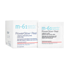 M-61 PowerGlow Peel bottle on a clean surface for quick at-home glow