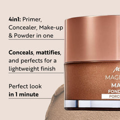 Close-up of mousse texture showing a velvety weightless feel.