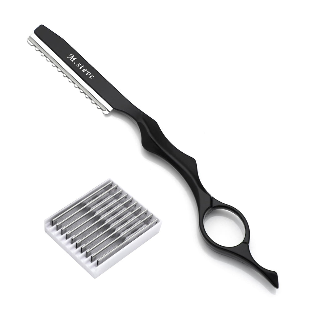 M.steve hair razor 6.89-inch for precise thinning at home or in salon