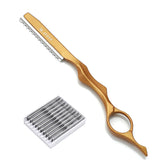 M.steve hair razor handle showing ergonomic, anti-slip grip for precise control.