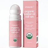 M3 Naturals aceite de ricino prensado en frío con aplicador en rodillo para uso diario