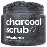 M3 Naturals exfoliante de carbón activo para cuerpo, exfolia y limpia poros profundamente