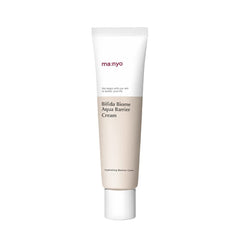 Ma:nyo Bifida Biome Aqua Barrier Cream texture for hydrated skin.