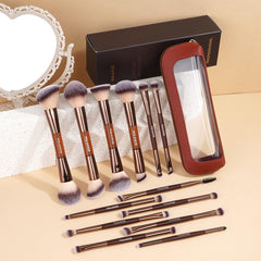 MAANGE double-ended foundation brush for smooth liquid foundation application.