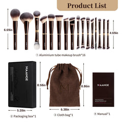 MAANGE dual-ended eye brushes offer versatile blending and detailing.