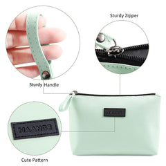 MAANGE makeup bag with handle for easy carry on the move