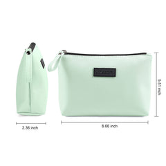MAANGE green bag highlights sturdy metal zipper for durability