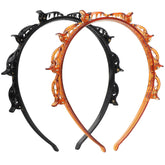 Diadema Mabor con broches dentados negro para fijación estable.