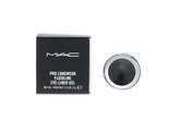 MAC Fluidline Blacktrack gel eyeliner close-up showing precise lines and rich pigment.