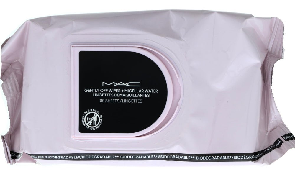 MAC Gently Off Wipes with micellar water remove makeup gently and refresh skin