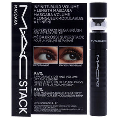 MAC Stack Mascara with Superstack brush adds instant upper-lash volume.