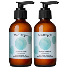 Mad Hippie Cream Cleanser 2-Pack bottle close-up highlights gentle hydration for daily cleansing.