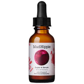 Mad Hippie Super A Serum bottle on a bathroom counter for hydration and even tone.