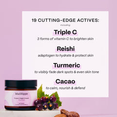 Mad Hippie Triple C Night Cream applied on skin for night use