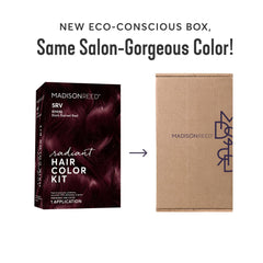 Madison Reed Radiant Color dye cream bottle showing rich 5RV Garnet Red.