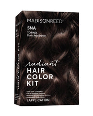Madison Reed Radiant Color Kit 5NA cream color blends gray with a natural ash brown.