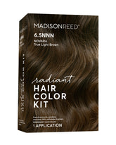 Madison Reed Radiant color kit box front shows 100 percent gray coverage.